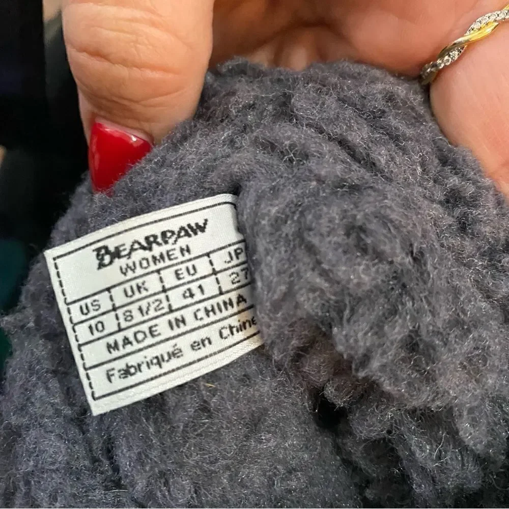 Bearpaw Shania Grey Suede Boots Shearling Lining